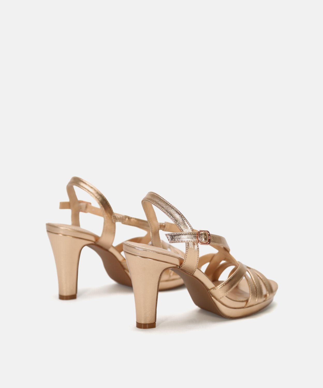 Sandalia plataforma tiras cruzadas image number null